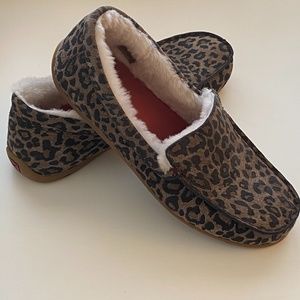 Twisted X Casual Fur Lined Leopard Print Loafers